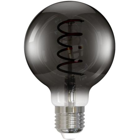 Hama LED-Gloeidraadlamp E27 Sphere G80 Smoke Helder Extra Warm White DIMB.