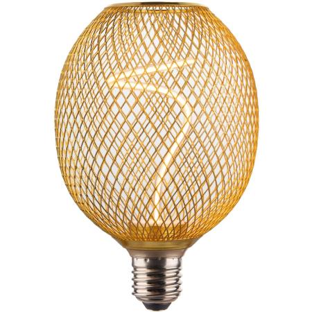 Hama LED-Gloeidraadlamp E27 Mesh Amber Helder Extra Warm White DIMB.