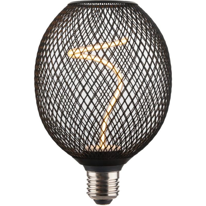Hama LED-Gloeidraadlamp E27 Mesh Smoke Helder Extra Warm White DIMB.