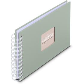 Hama Spiraalalbum Fine Art 24x17 cm 50 White Pagina&amp;#039;s Salbei