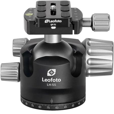 Leofoto Ball Head LH-55 + Release Plate QP-70