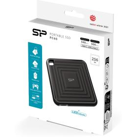 Silicon Power PC60 Ext SSD 256GB USB 3.2 Gen 2 Type-C (Black)