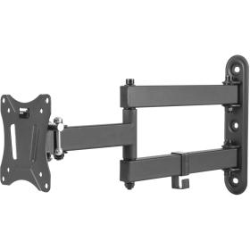Deltaco Office Wall Bracket Full-Motion 3-WAY Wall 13-27 inch 25KG 75x75-100-100