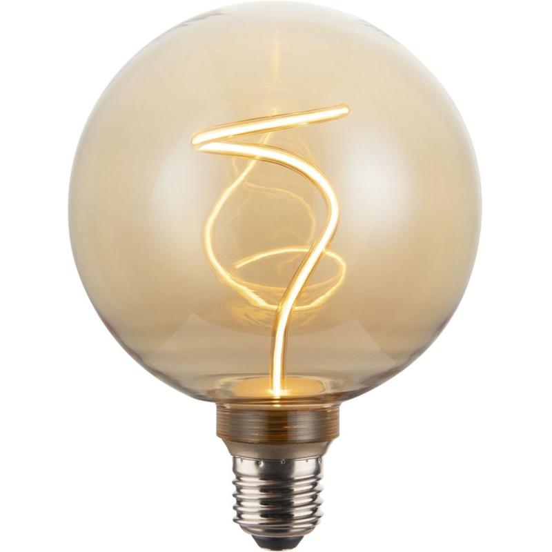 Hama LED-Gloeidraadlamp E27 Sphere G125 Amber Helder Extra Warm White DIMB.