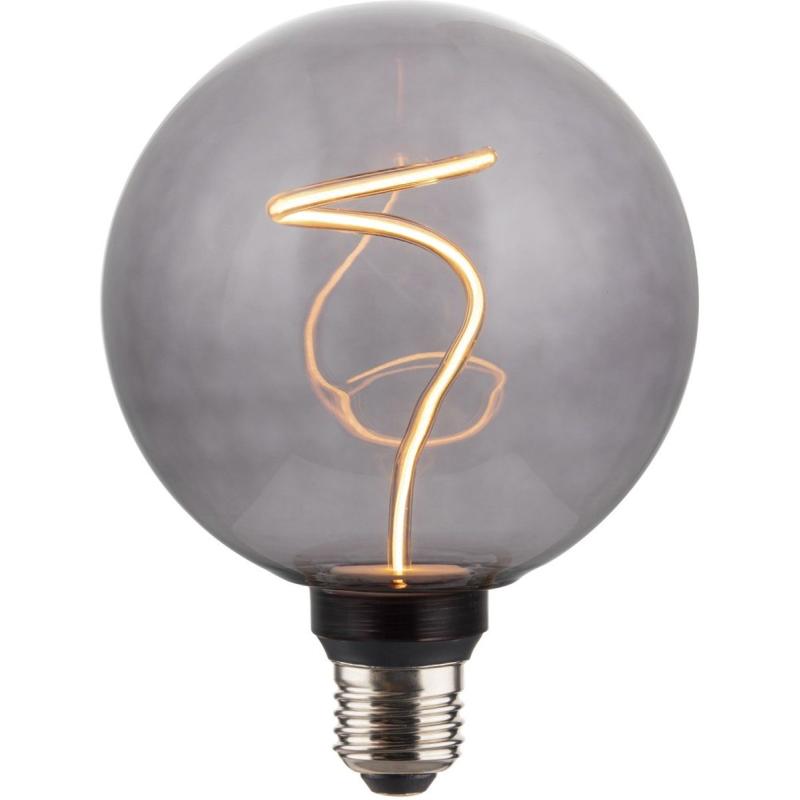 Hama LED-Gloeidraadlamp E27 Sphere G125 Smoke Helder Extra Warm White DIMB.