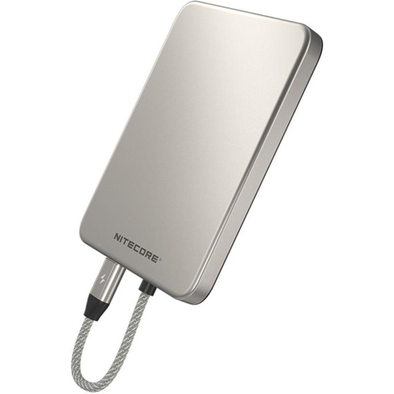 Nitecore Pocket 5 Magnetic Ultra Thin Power Bank Titanium Grey