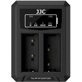 JJC Fuji DCH W126TC USB C Dual Battery Charger (For Fuji NP W126 Battery)
