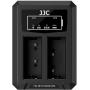 JJC Fuji DCH W126TC USB C Dual Battery Charger (For Fuji NP W126 Battery)