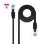 Cable de Red RJ45 SFTP Nanocable 10.20.1700-L25-BK Cat.7/ 25cm/ Negro