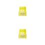 Cable de Red RJ45 UTP Nanocable 10.20.1800-L25-Y Cat.6A/ LSZH/ 25cm/ Amarillo