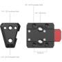SmallRig 021 Quick Release V-Lock Mount Plate Ki