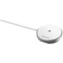 Deltaco Wireless Fast Charger w/ Magnet EN Standfunctie - 15W - White