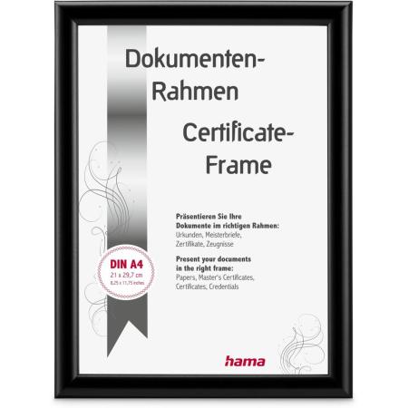 Hama Plastic Frame Swing Black 21 X 29.7 cm DIN A4