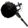 Radius Windcover For Rycote BBG Single Black Fur