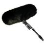 Radius Windcover For Rycote WS3 / Perfect 416 Windshield Black Fur
