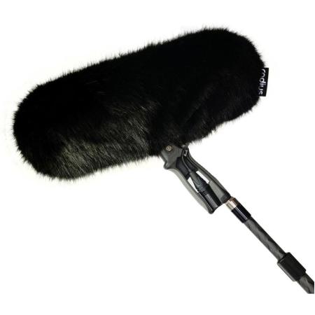 Radius Windcover For Rycote WS3 / Perfect 416 Windshield Black Fur