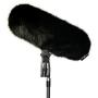 Radius Windcover For Rycote WS3 / Perfect 416 Windshield Black Fur