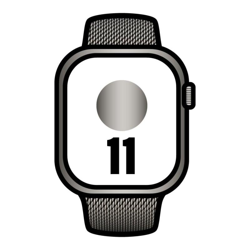 Apple Watch Series 11/ GPS / Cellular/ 46mm/ Titanio Natural/ Correa Milanese Natural S/M
