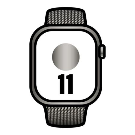 Apple Watch Series 11/ GPS / Cellular/ 46mm/ Titanio Natural/ Correa Milanese Natural S/M