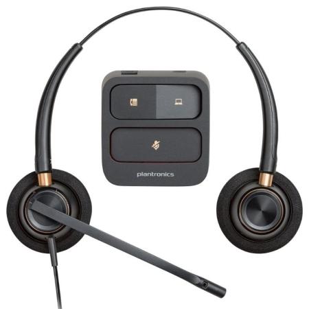 Auriculares Poly EncorePro 520/ con Micrófono/ QD/ Negros