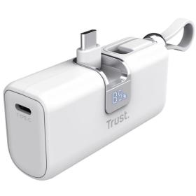 Powerbank 5000mAh Trust Pacto 26105/ 18W/ Blanca