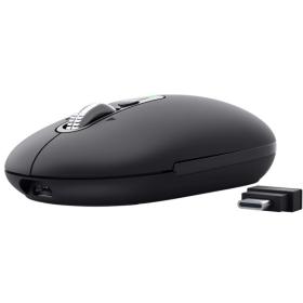 Ratón Inalámbrico Trust Seron 26018/ Batería recargable/ Hasta 3200 DPI/ Negro