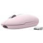 Ratón Inalámbrico Trust Seron 26206/ Batería recargable/ Hasta 3200 DPI/ Rosa