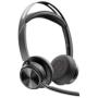 Auriculares Inalámbricos PolyVoyager Focus 2 USB-C-C + Adaptador USB-C/A/ con Micrófono/ Bluetooth/ Negros