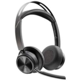 Auriculares Inalámbricos PolyVoyager Focus 2 USB-C-C + Adaptador USB-C/A/ con Micrófono/ Bluetooth/ Negros