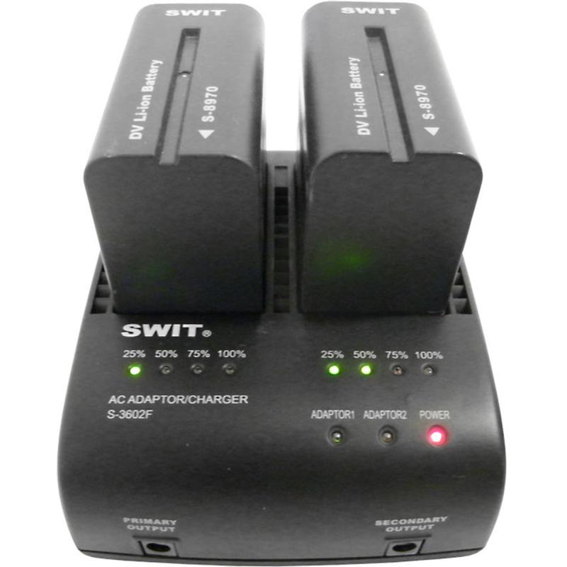 SWIT S-3602F S-3602F| 2x2A DV Charger Compatible To Sony NP-F Series
