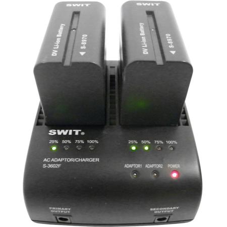 SWIT S-3602F S-3602F| 2x2A DV Charger Compatible To Sony NP-F Series