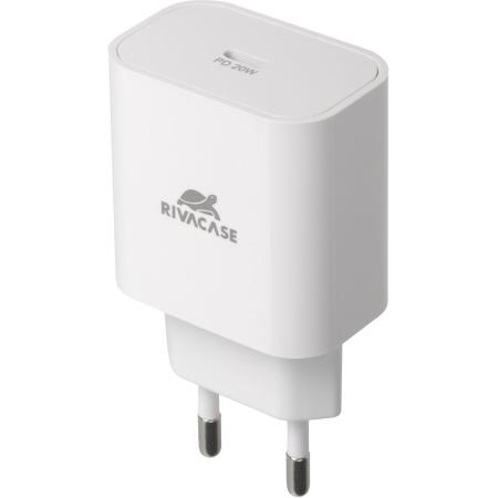 RIVACASE PS4101 W00 EU Wall Charger 20W PD 3.0 / 1 USB-C - White