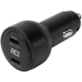 ACT 2-Port USB-C Fast Car Charger 95W w/ Power Delivery PPS Quick Charge/Ganfast