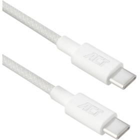 ACT USB 2.0 60W Charging/Data Cable USB-C To USB-C White 1 Meter