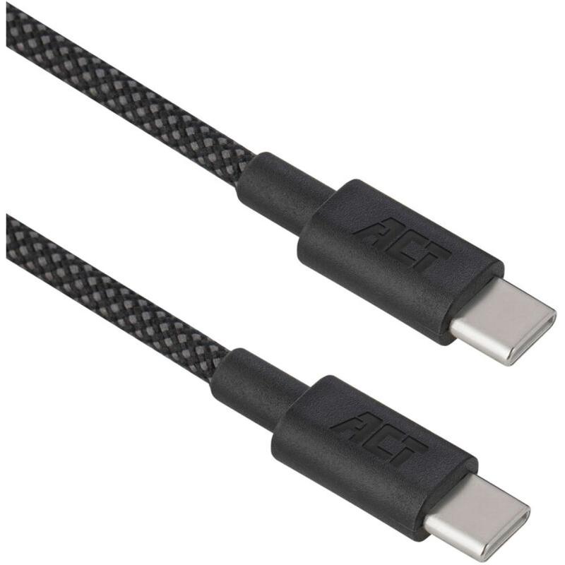 ACT USB 2.0 60W Charging/Data Cable USB-C To USB-C Black 2 Meters