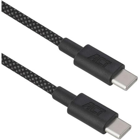 ACT USB 2.0 240W Charging/Data Cable USB-C To USB-C Black 1 Meter