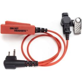 On Set Headsets Shorty Chest Pack For Kenwood 2-PIN (Red Dragon)