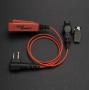 On Set Headsets Shorty Chest Pack For Kenwood 2-PIN (Red Dragon)