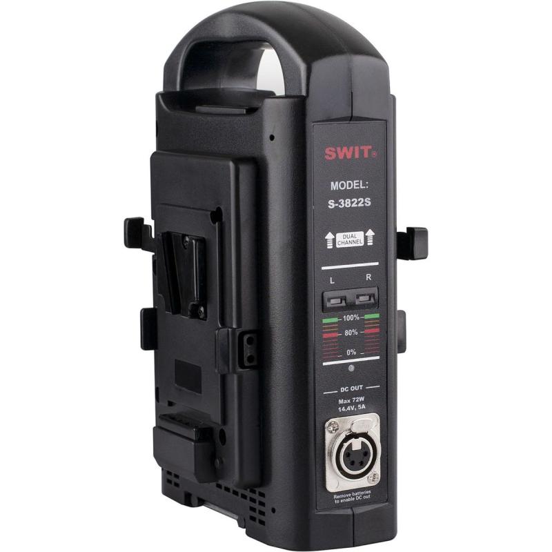 SWIT S-3822S S-3822S | 2CHX3A Fast Simultaneous Charger Adaptor Out V-Mount