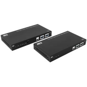 ACT Av Media Extender Set w/ Dual USB-C Switch CAT6a 100 Meters