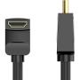 Cable HDMI 2.0 4K Acodado Vention AARBF/ HDMI Macho - HDMI Macho/ 1m/ Negro