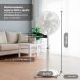 Ventilador de Pie Grunkel FS-14T/ 25W/ 7 Aspas 35cm/ 12 Velocidades