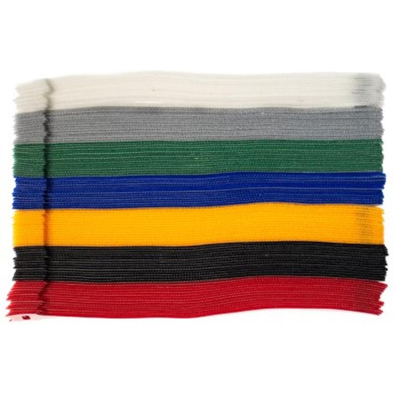 Filmsticks Hook&amp;amp;Loop Ties Size 12x250mm 105pcs In A Pack 7 Colours