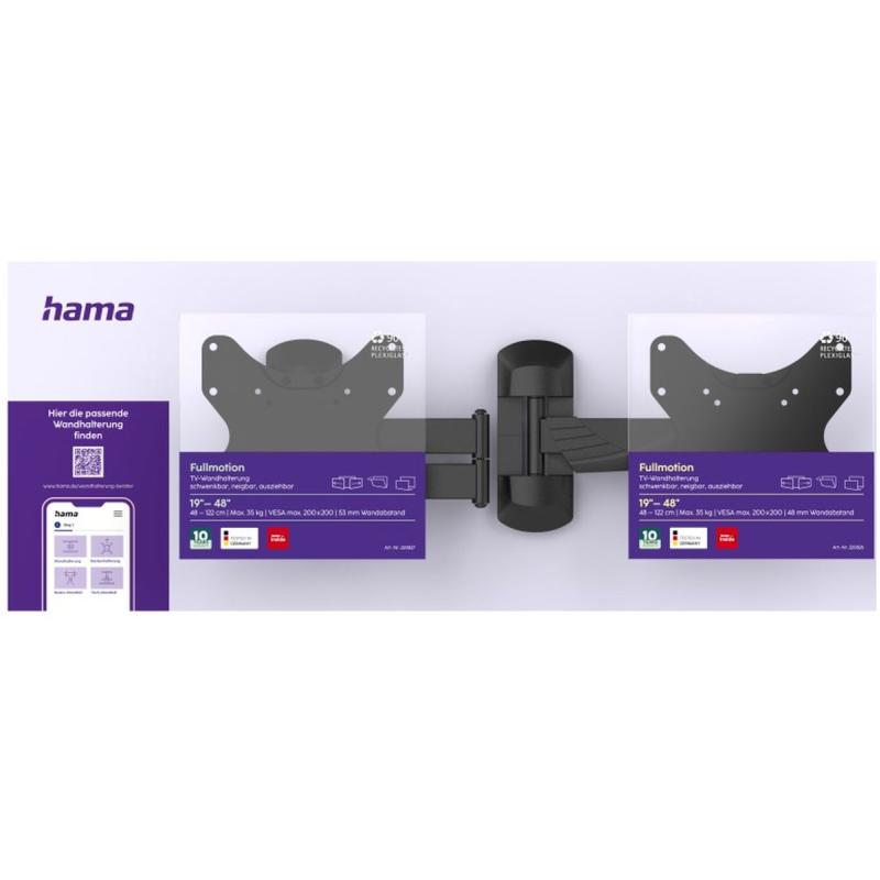 Hama TV Wall Bracket Test Module Fullmotion Duo 100 X 40 cm