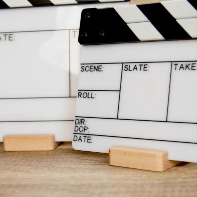 Filmsticks Wooden Stand Holder For Smart Phones And ClapperBoard