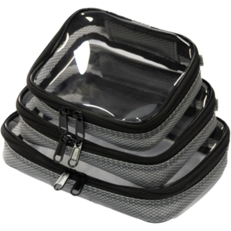 Filmsticks Set Of S/M/L Black Cases w/ Thermoplastic Transparent Covers V2