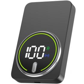 Powerbank 10000mAh Leotec LEPOWW20W10K/ 20W/ Wireless/ Negra/ Incluye Cable USB Tipo-C