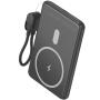 Powerbank 5000mAh Leotec LEPOWW20W5K/ 20W/ Wireless/ Negra/ Incluye Cable USB Tipo-C