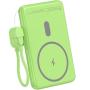 Powerbank 5000mAh Leotec LEPOWW20W5G/ 20W/ Wireless/ Verde/ Incluye Cable USB Tipo-C