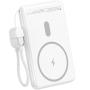 Powerbank 5000mAh Leotec LEPOWW20W5W/ 20W/ Wireless/ Blanca/ Incluye Cable USB Tipo-C